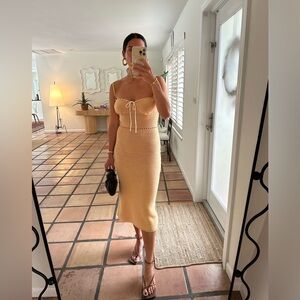 Knit crochet dress NWT